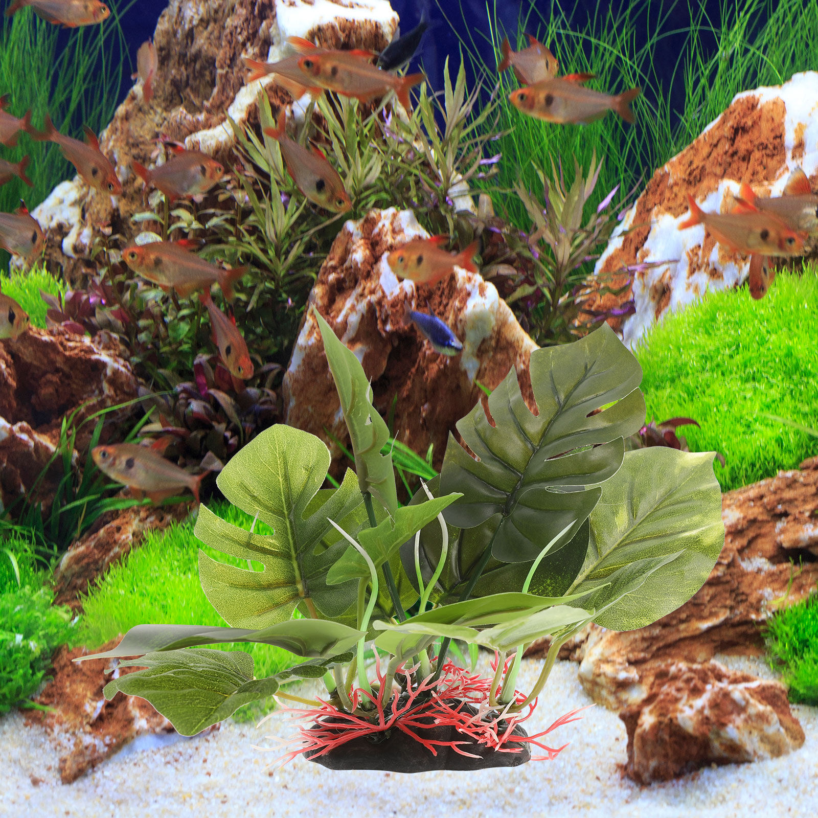 Non Planted Aquarium Fish - Realistic Plastic Aquarium Plant Decoration for