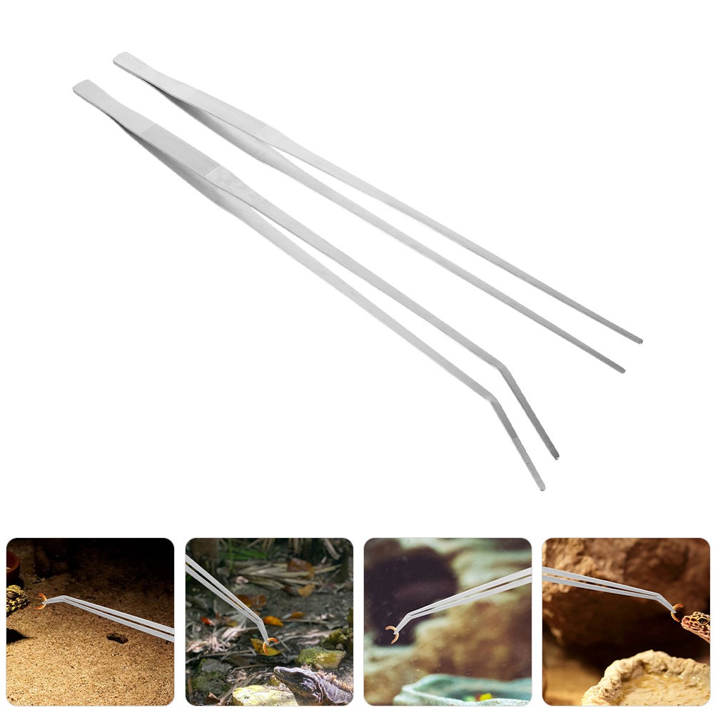 Planted Aquarium Tips - 2Pcs Extra Long Aquarium Tongs Reptile