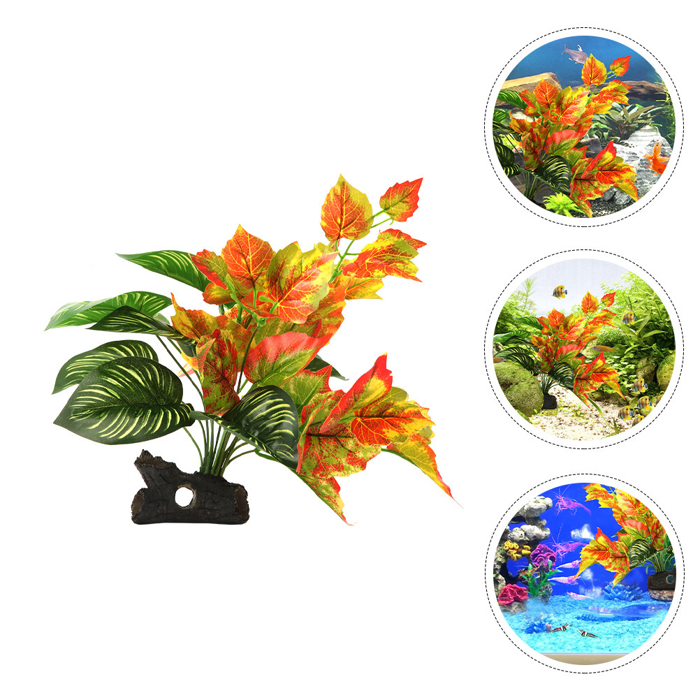 Non Planted Aquarium Fish - Premium Lifelike Aquarium Plant Decor Realistic