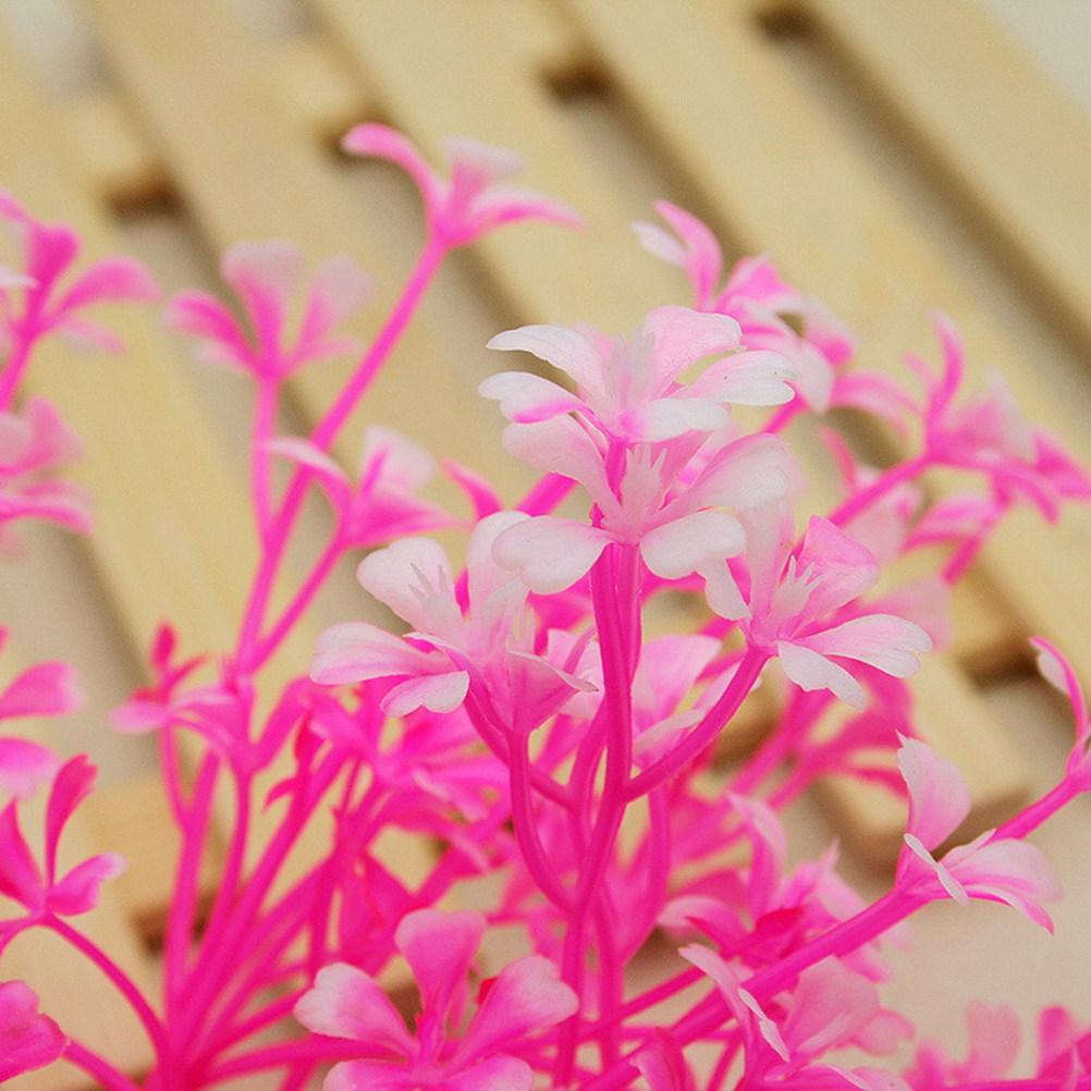 Non Planted Aquarium Fish - Pink Artificial Underwater Aquarium Plants Realistic