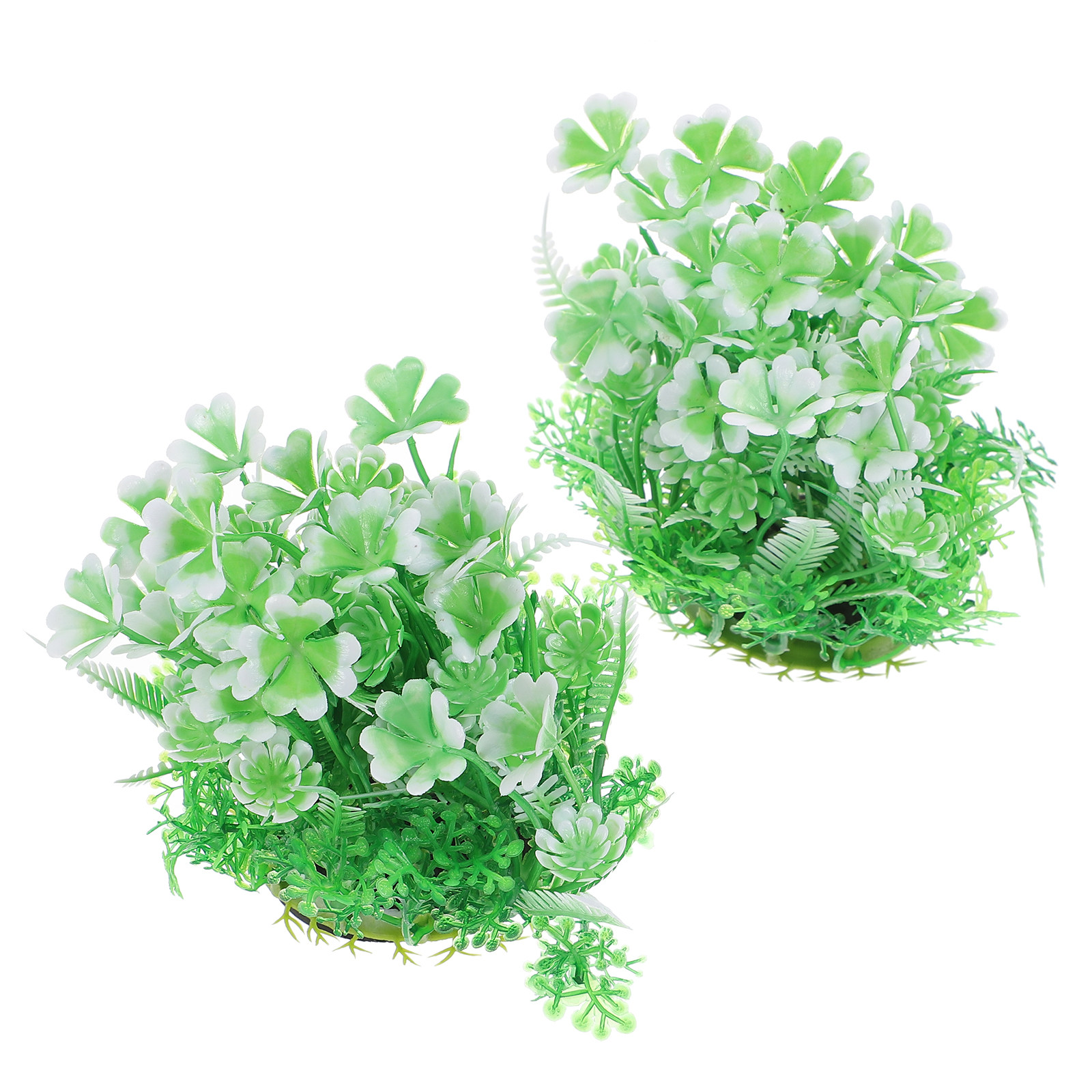 Non Planted Aquarium Fish - 2Pcs Safe Non-Fading Plastic Aquarium Plants