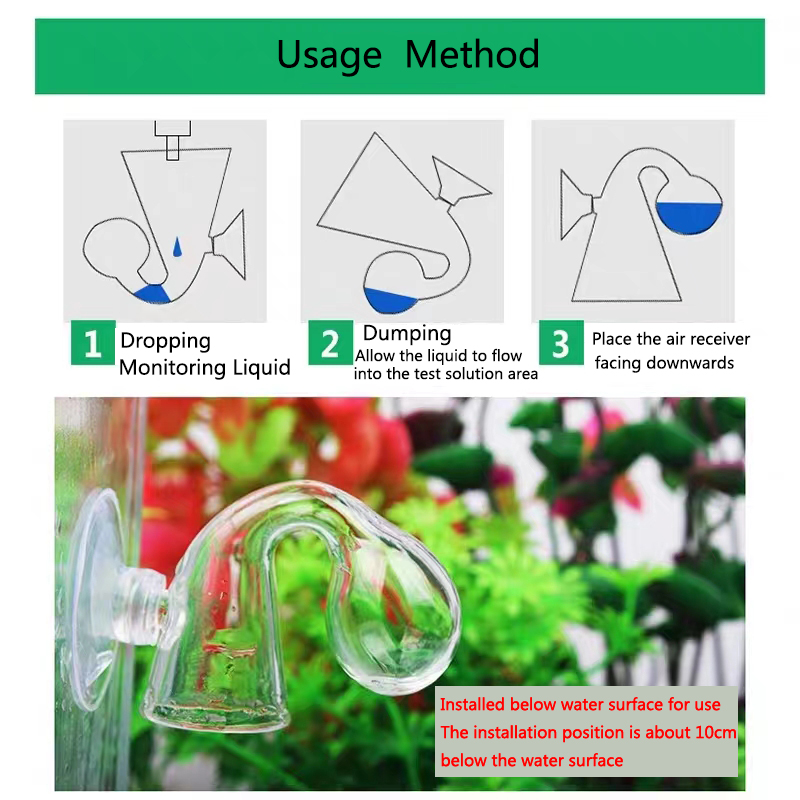 Glass Aquarium CO2 Indicator F - đánh giá và giá Planted Aquarium Co2 System