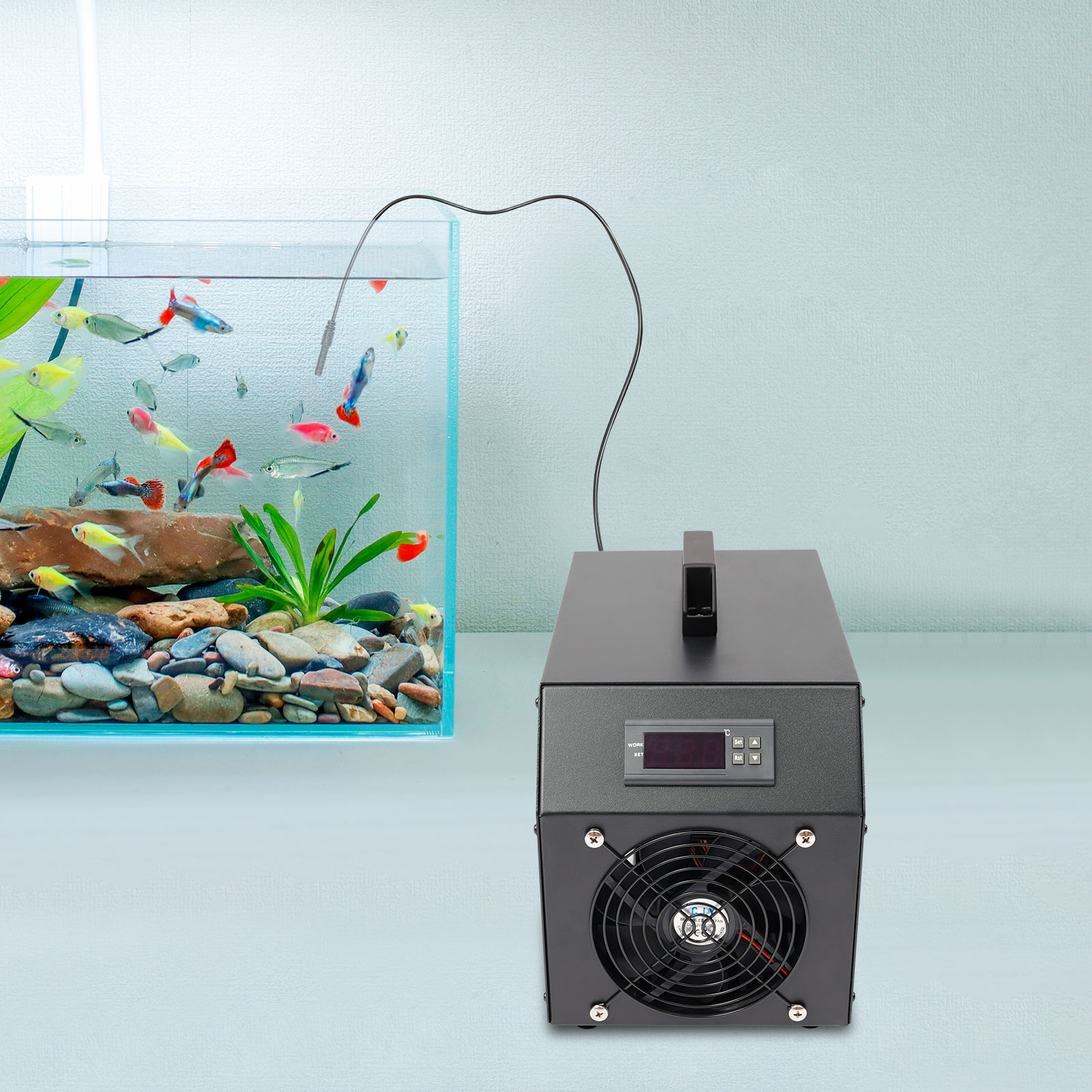 Aquarium Cooling Machine 60L A - đánh giá và giá Planted Aquarium Water Temperature