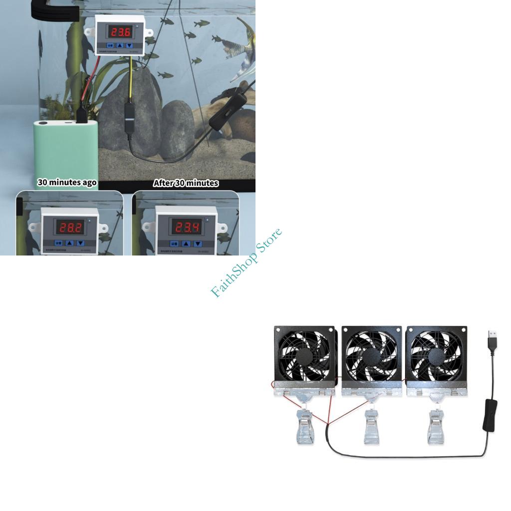 124E FishTank Clip on Cooling  - đánh giá và giá Planted Aquarium Water Temperature