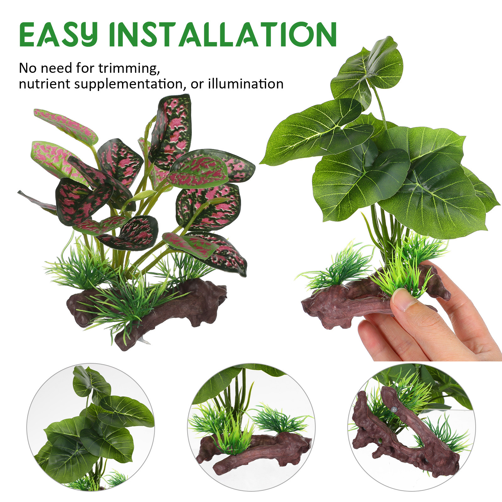 2Pcs Lifelike Artificial Aquar - đánh giá và giá Non Planted Aquarium Fish