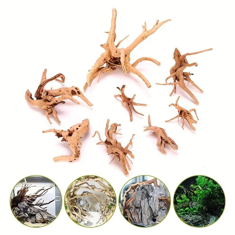 7-26CM 4 Sizes Driftwood Cucko - đánh giá và giá Aquarium Planted Soil