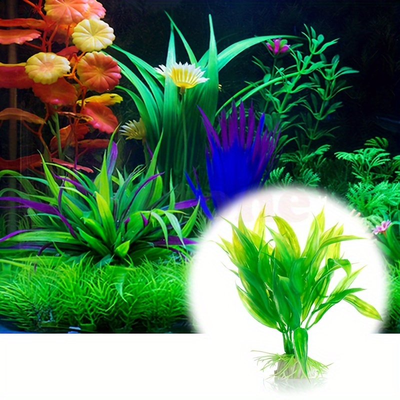 10pcs Artificial Aquatic Plant - đánh giá và giá Non Planted Aquarium Fish