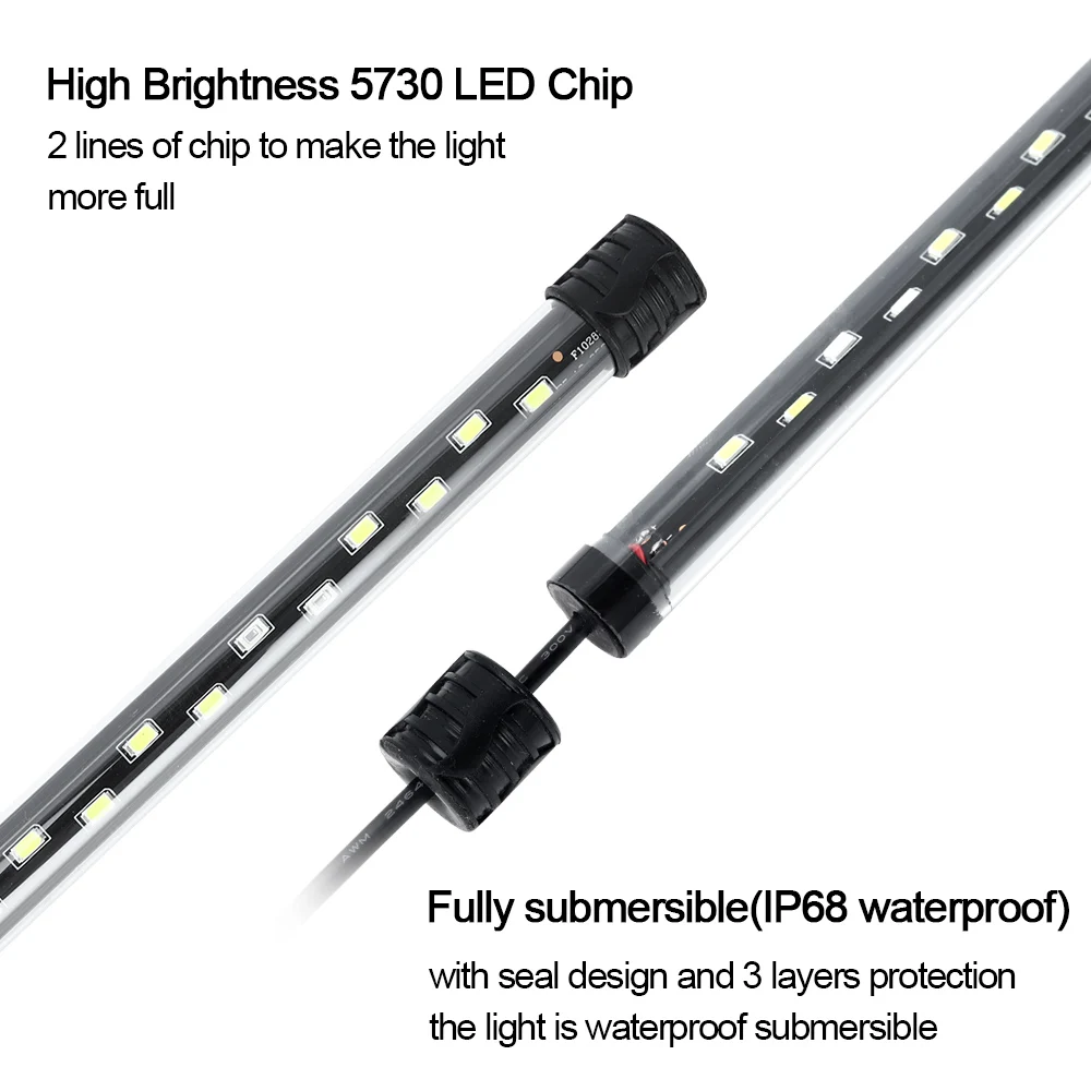 58CM  Aquarium Light LED Plant - đánh giá và giá Aquarium Plant Iron