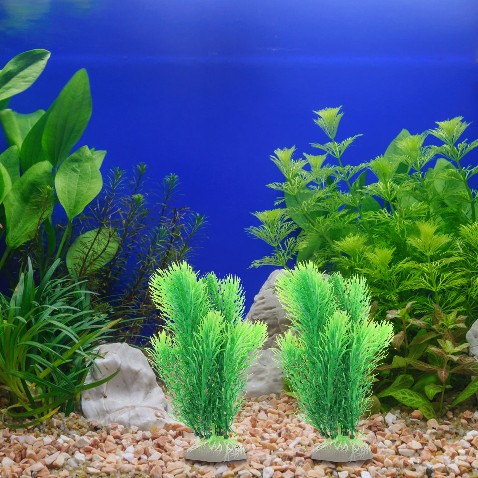 2Pcs Lifelike Fake Water Grass - đánh giá và giá Non Planted Aquarium Fish