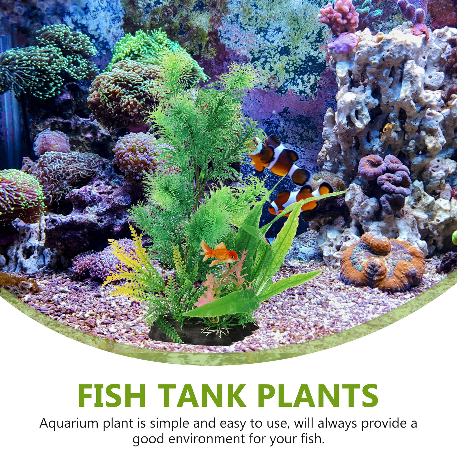 2Pcs Vivid Aquarium Plants for - đánh giá và giá Non Planted Aquarium Fish