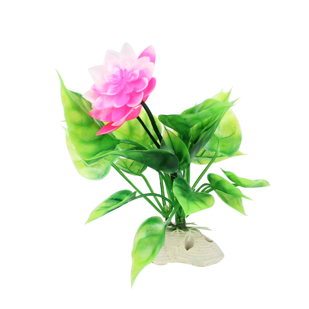 3Pcs Realistic Lotus Aquarium  - đánh giá và giá Non Planted Aquarium Fish