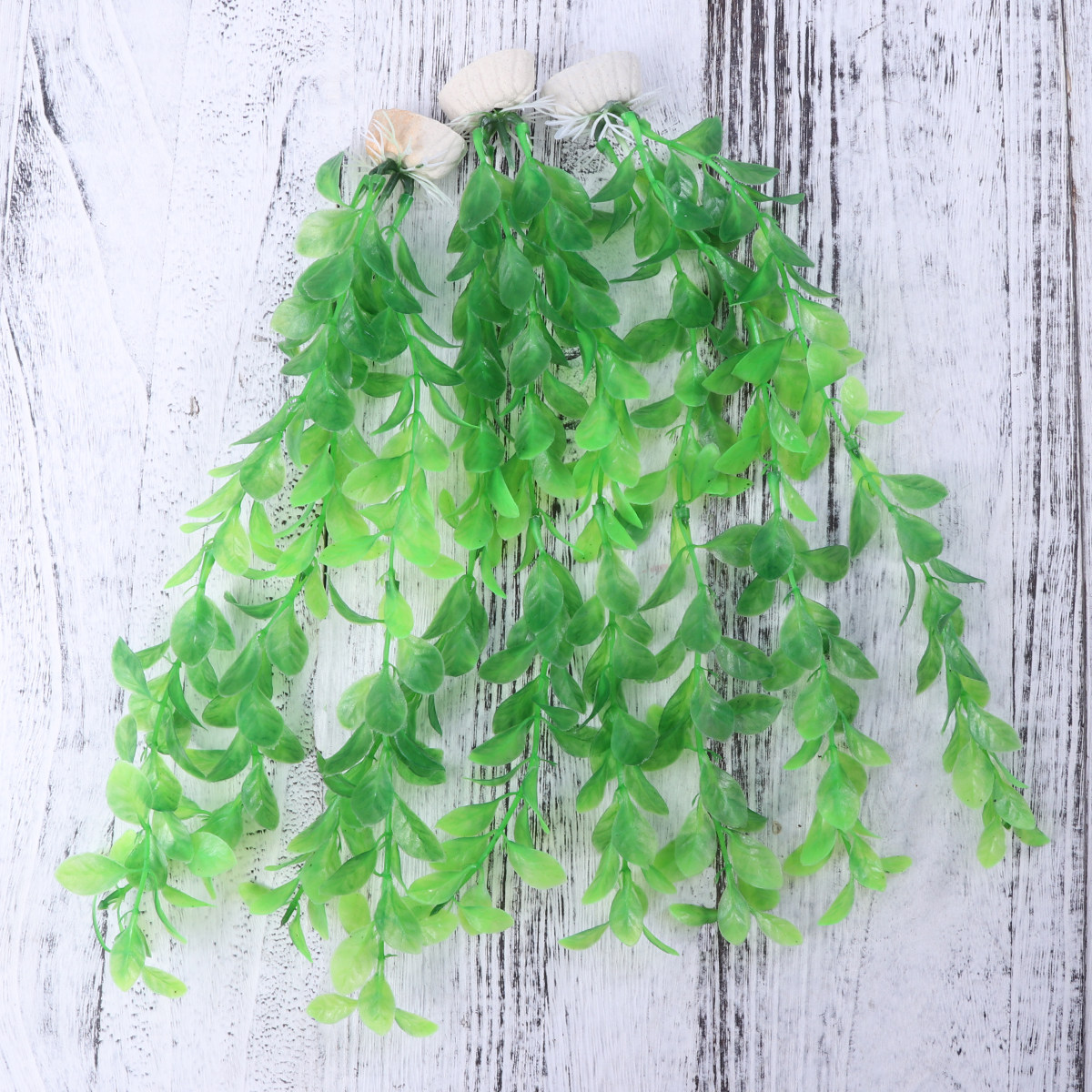3Pcs Green Plastic Artificial  - đánh giá và giá Non Planted Aquarium Fish